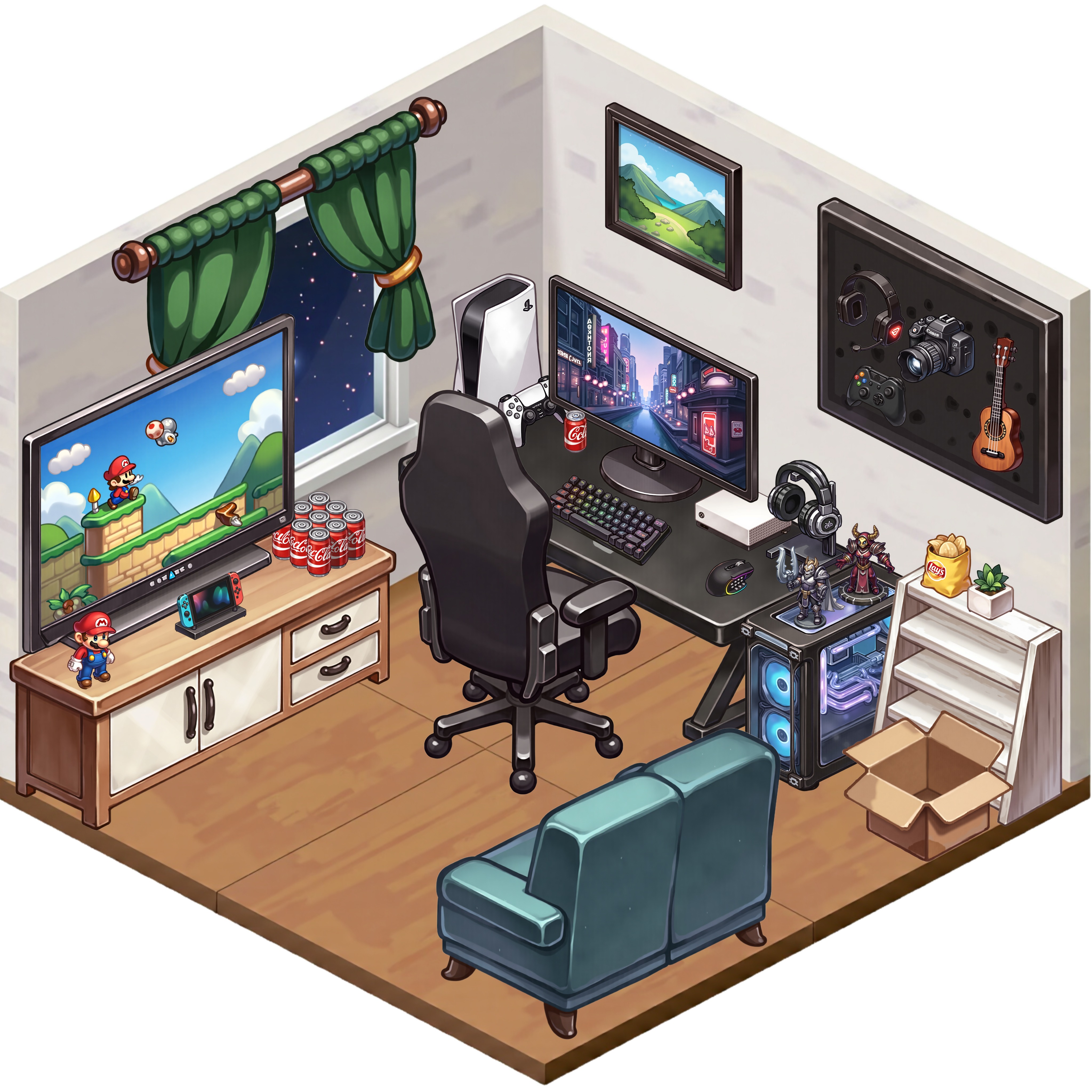 “电竞房”最终成品图