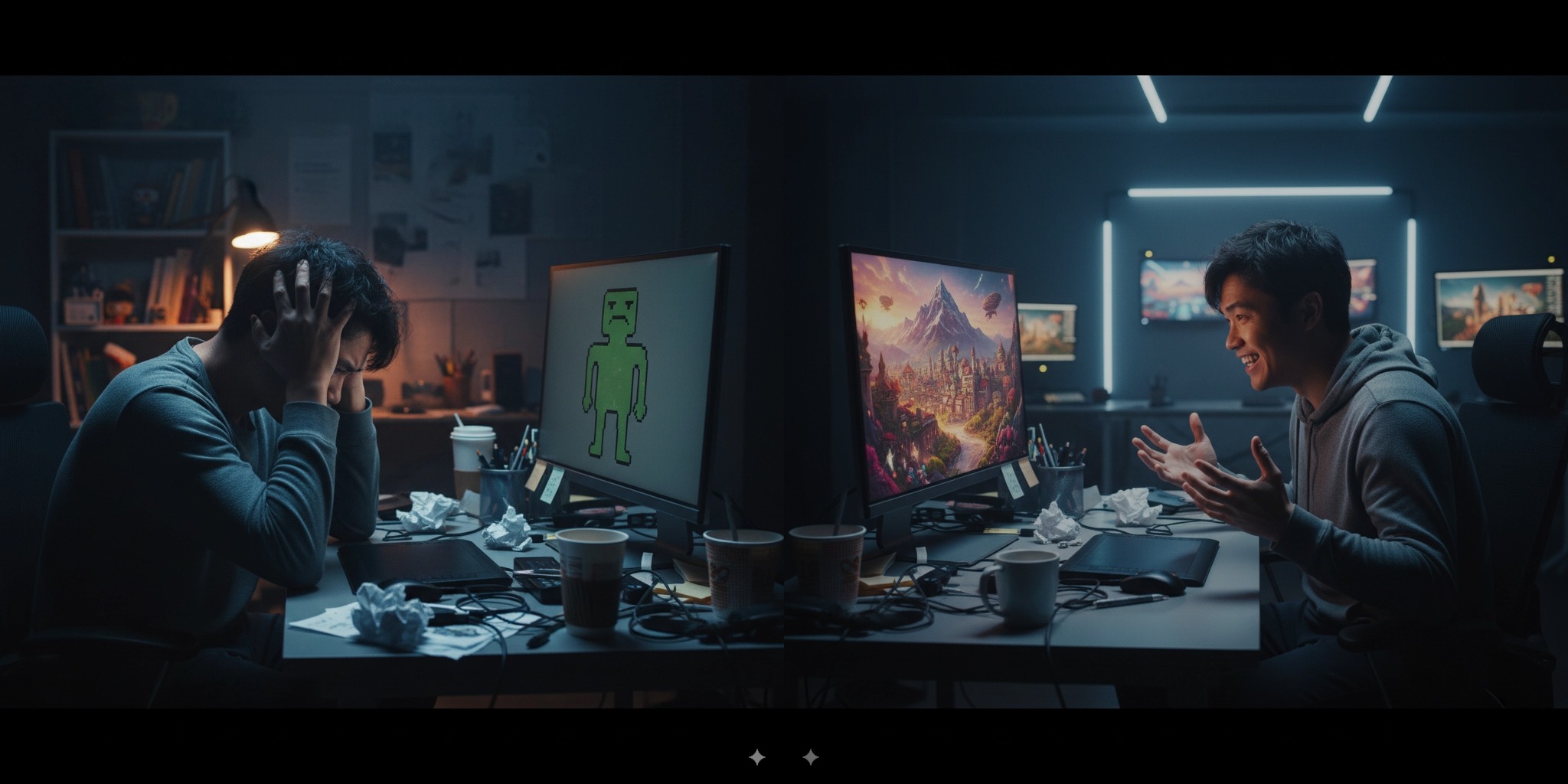 传统绘图 vs AI绘图