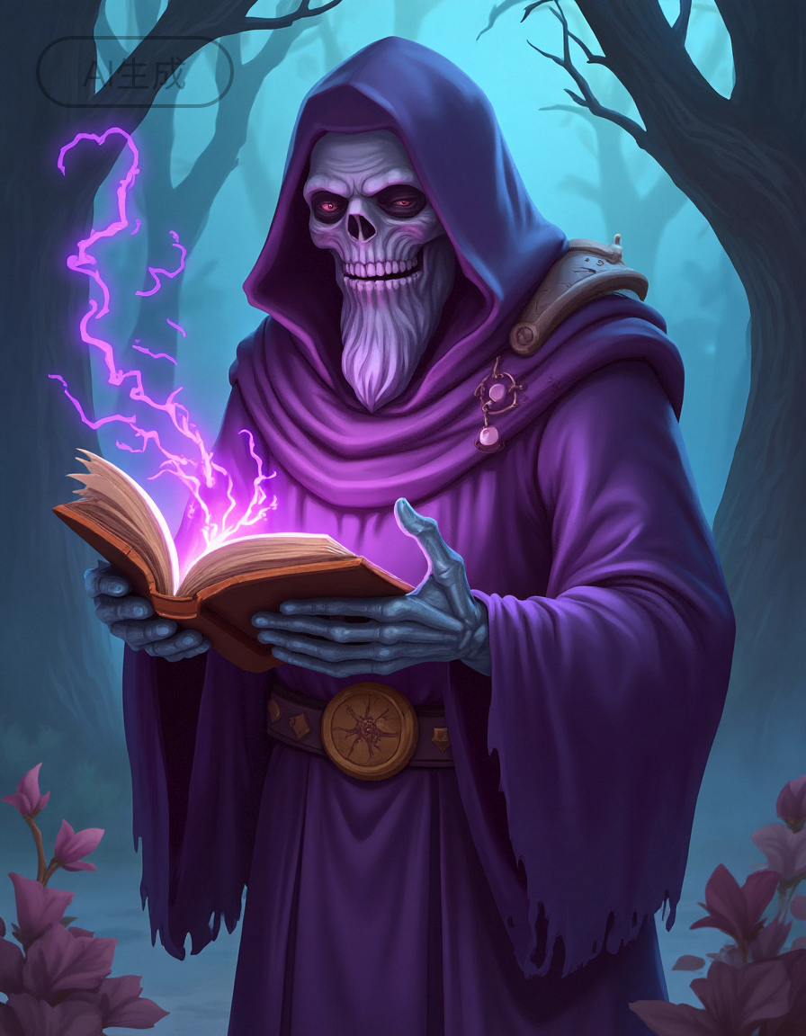 亡灵法师角色卡生成结果